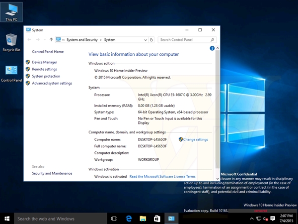 Windows10 10163海量截图：准正式版了