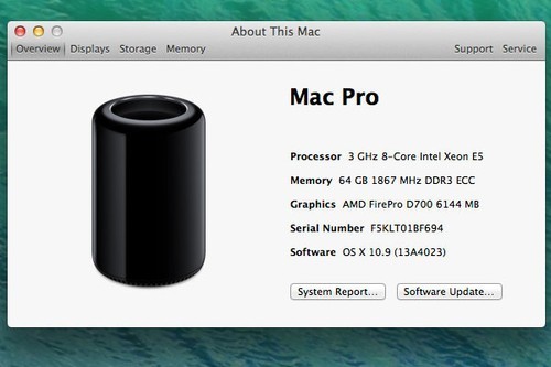 新Mac Pro极限测试所使用的产品(来自fcp.co)