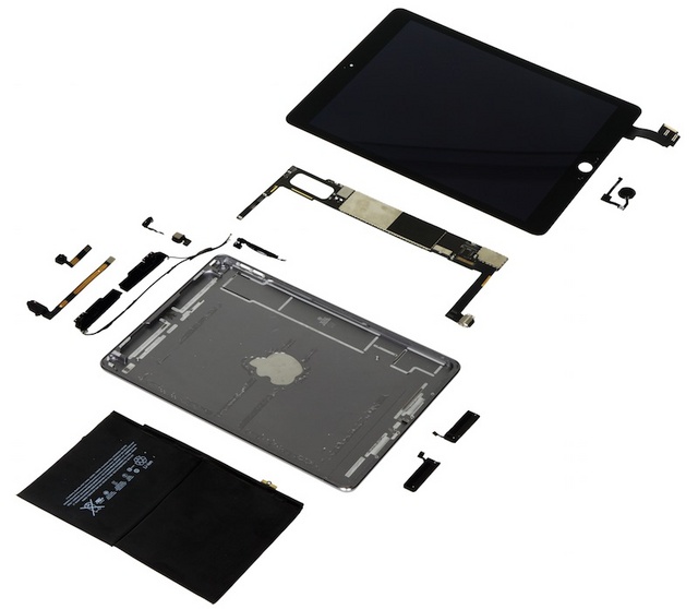 iPad Air 2 16GB 材料成本275美元