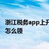 浙江税务app上开具的发票在哪里看 浙江网上申领电子发票怎么领