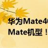 华为Mate40pro RS完整参数泄露 史上最强Mate机型！