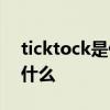 ticktock是什么类型的游戏以及ticktock是什么
