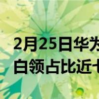 2月25日华为Mate Xs发布京东华为用户高级白领占比近七成