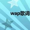 wap歌词中文大意（wap歌词释义）
