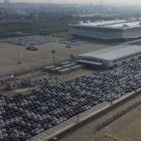 特斯拉上海生产恢复 最新视频公布 满港口都是车